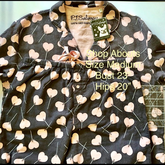 PJ Salvage Cotton Cozy Flannel Pajama Set New NWT - Picture 7 of 8